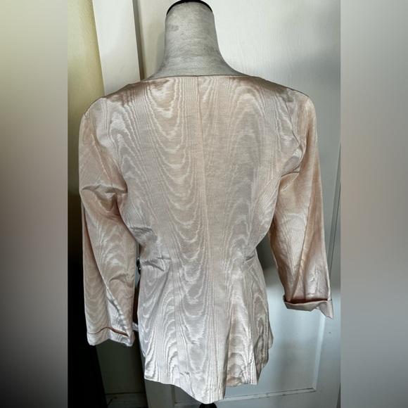 Vintage 90’s Victoria’s Secret Blazer Blush Pink Sexy Suit Jacket Beaded - Picture 11 of 16